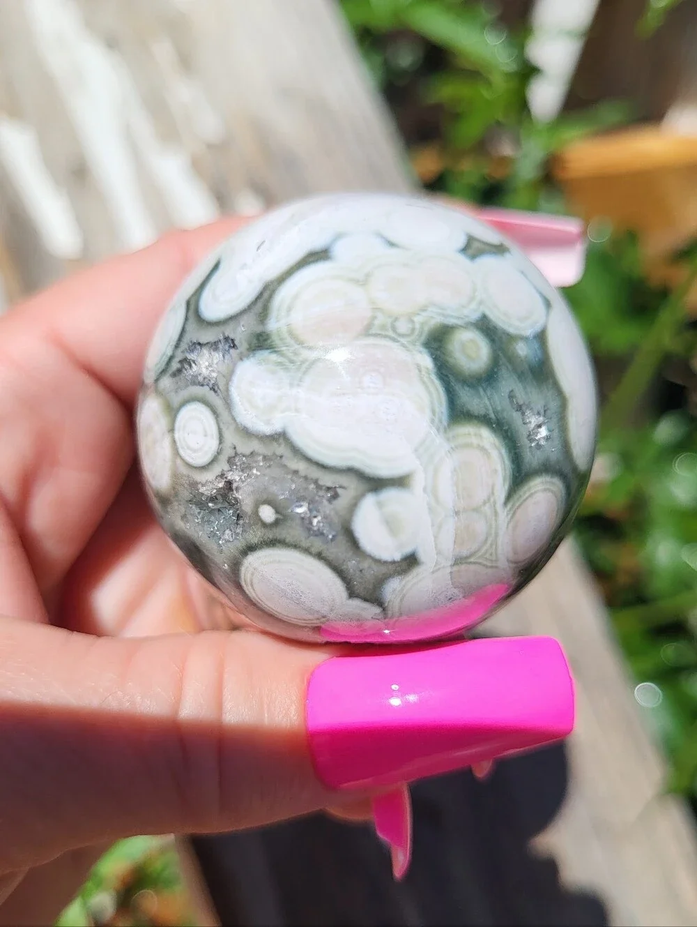 ocean jasper pink blue